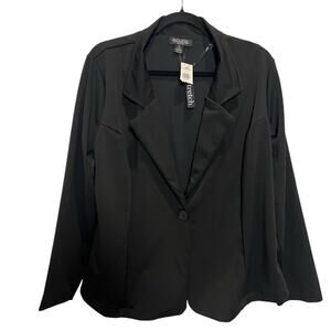 NWT ROUGE Collection Black Women's Jacket Blazer Plus size 1X